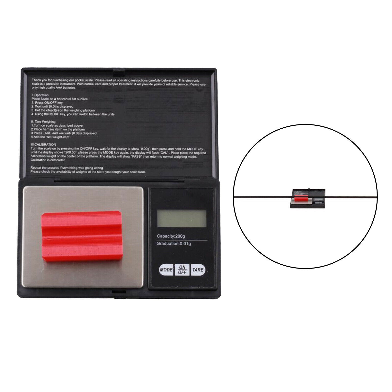 Digital Archery Arrow Scales Hig-Accuracy Digital Scale Arrow Retainer 15x10x4cm