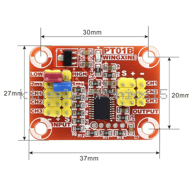 1X Pulse Signal To Analog Voltage/PWM Multifunction Servo Signal Converter