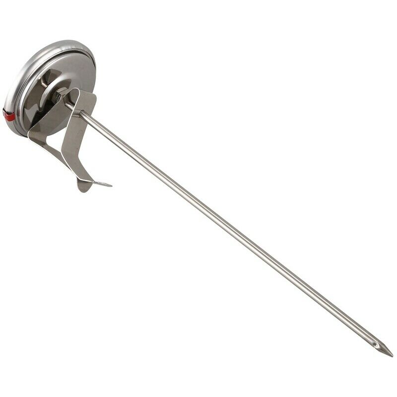 Handy 8 Inch Probe Deep Fry Meat Turkey Thermometer with 2 Inch Dial StainlessG5