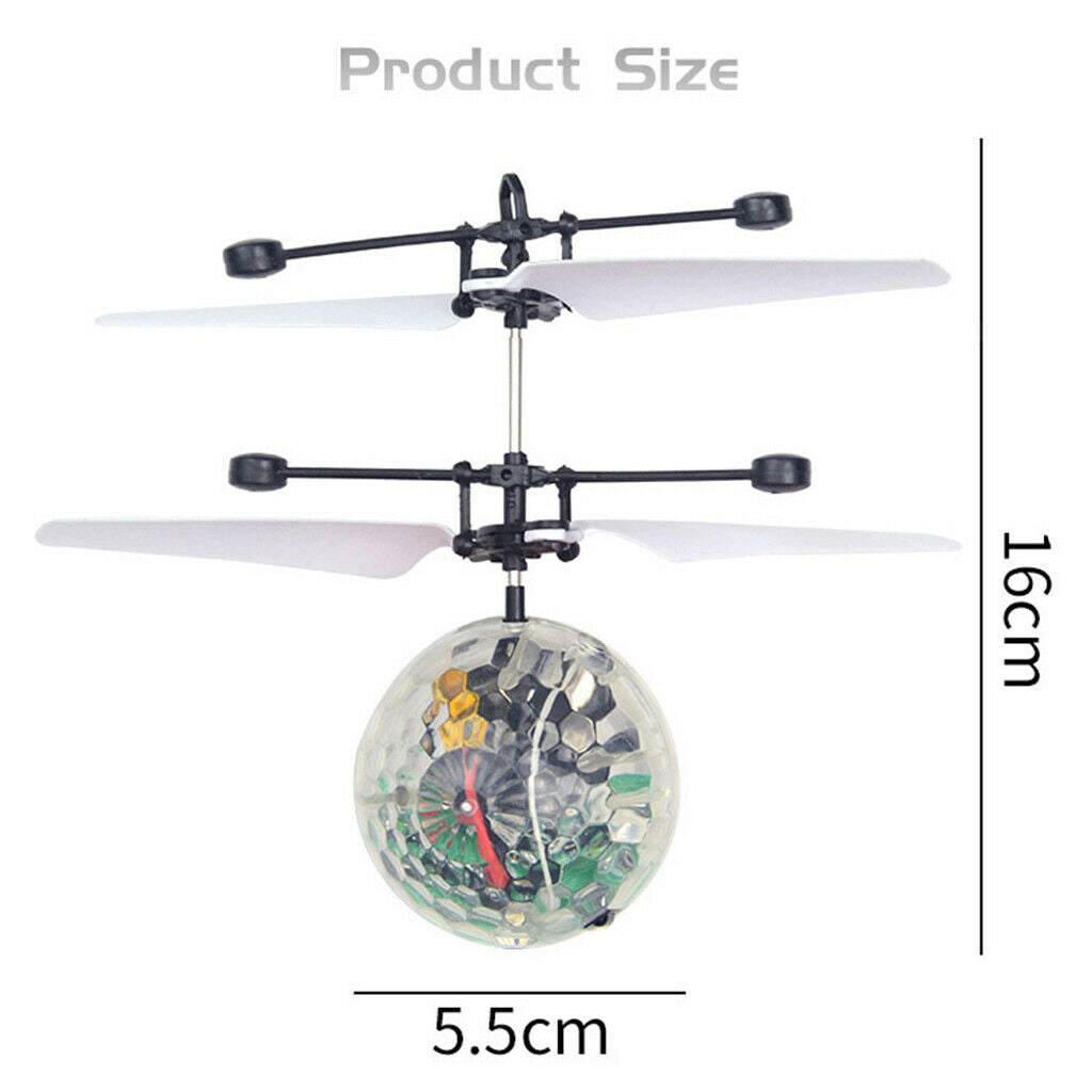 RC Flying Ball Drone LED Flashing Light Infrared Induction Toys Crystal Ball