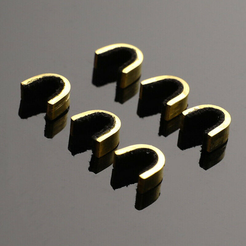 6pcs Archery Arrow Bow Strings Buckle Clip Copper Nocking Point Bow Stri.l8
