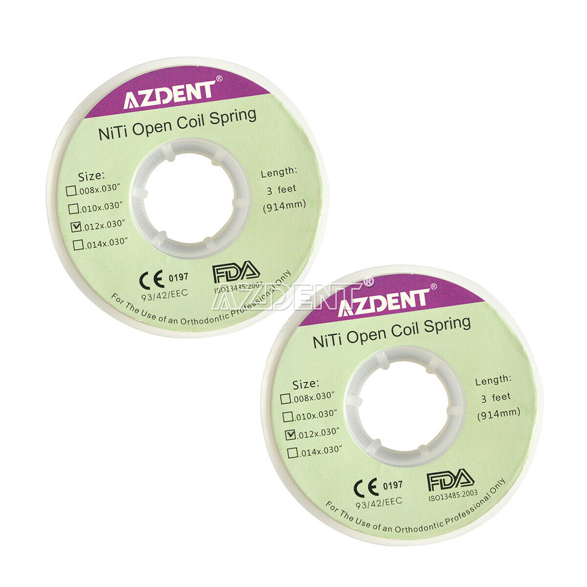5X Dental Orthodontic Niti Open Coil Spool Springs 0.012*030" 914mm/3feet AZDENT