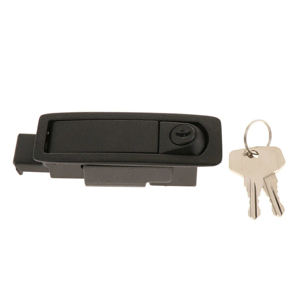 Cabinet Door Metal   up Plane Cam Lock Black with 2 Keys 105x35x25mm