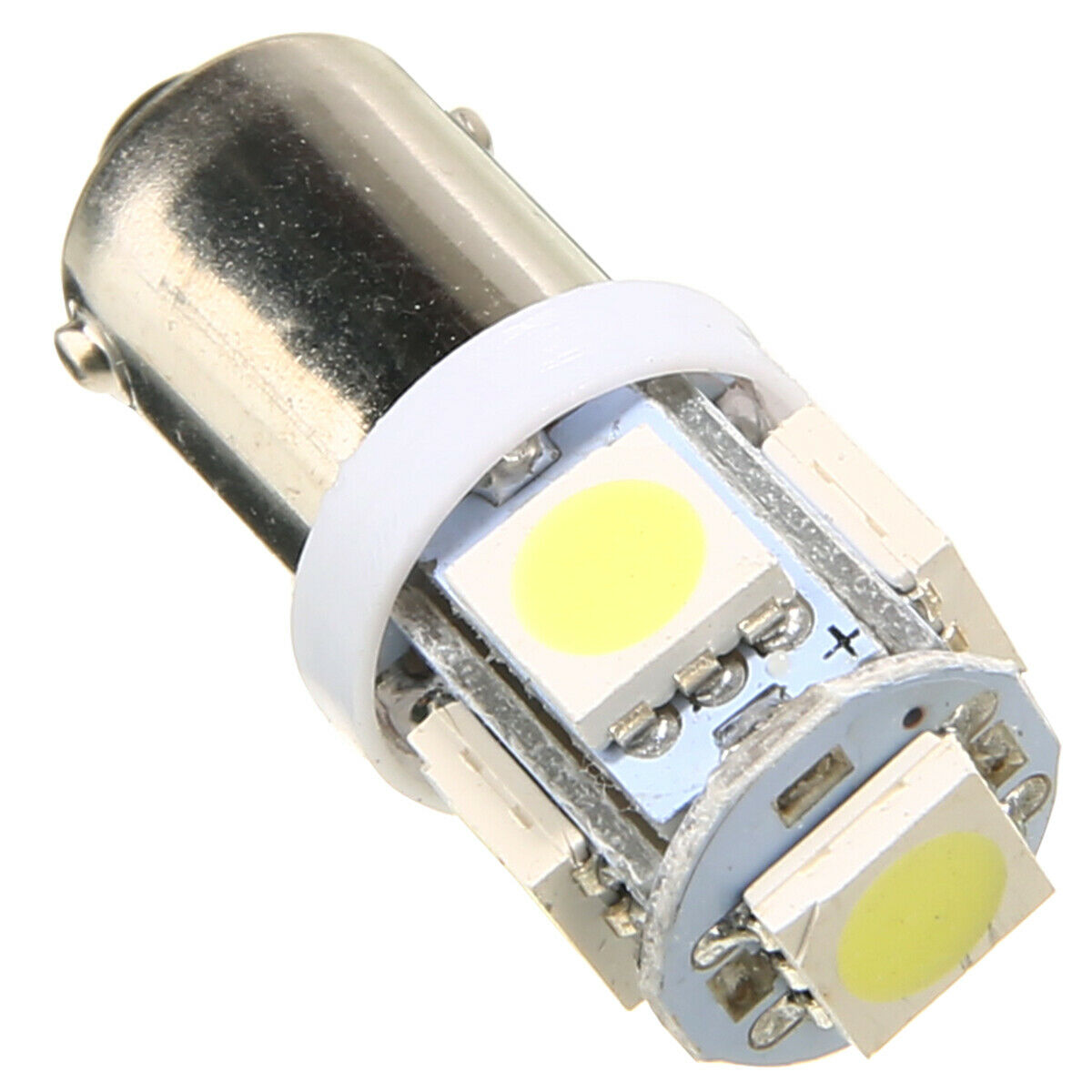 10Pcs T11 BA9S T4W 5 SMD 5050 White LED Turn Signal Bulbs Front Lamp Replacement