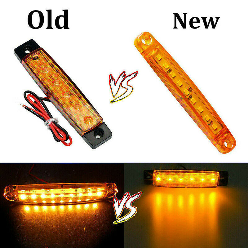 20 Pcs Amber 9 SMD Truck Lights Led Side Car Truck Bus Marker Light Waterproof