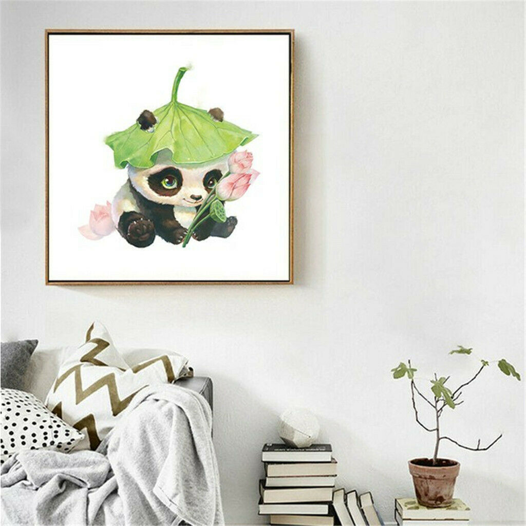 Panda DIY 5D Diamond Painting Embroidery Cross Crafts Stitch Kit Home Decor