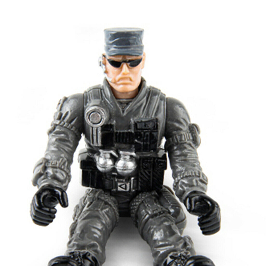 4pcs Marine Corps Soldier Military Scene Sand Table Layout Collection Gift