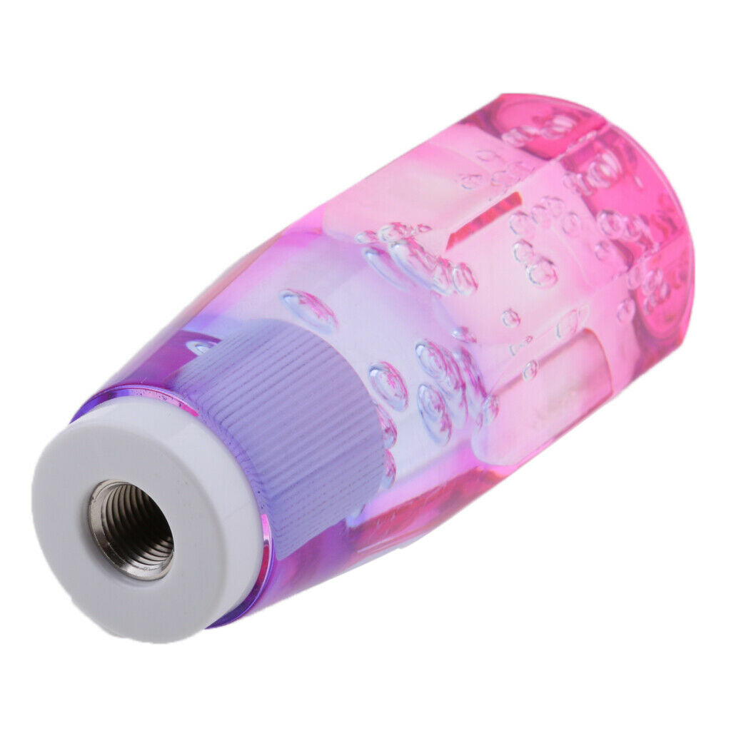 10cm Pink Blue Car LED Light Gear Shift Knob With Dual Port USB Charger