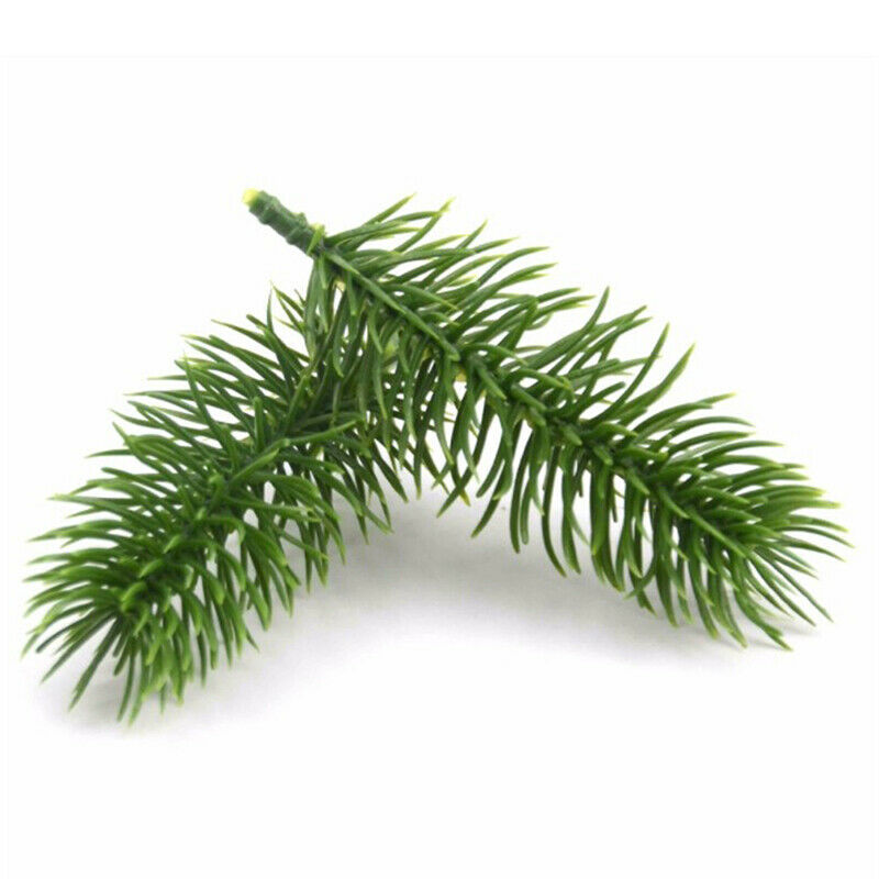 20pcs Artificial Plastic Pine Plants Branches Party Decorations ChristmasTreFCA