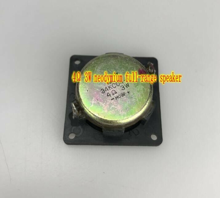 2pcs 34*34mm 4Ω 3W Speaker Neodymium full range Loudspeaker Square Audio parts