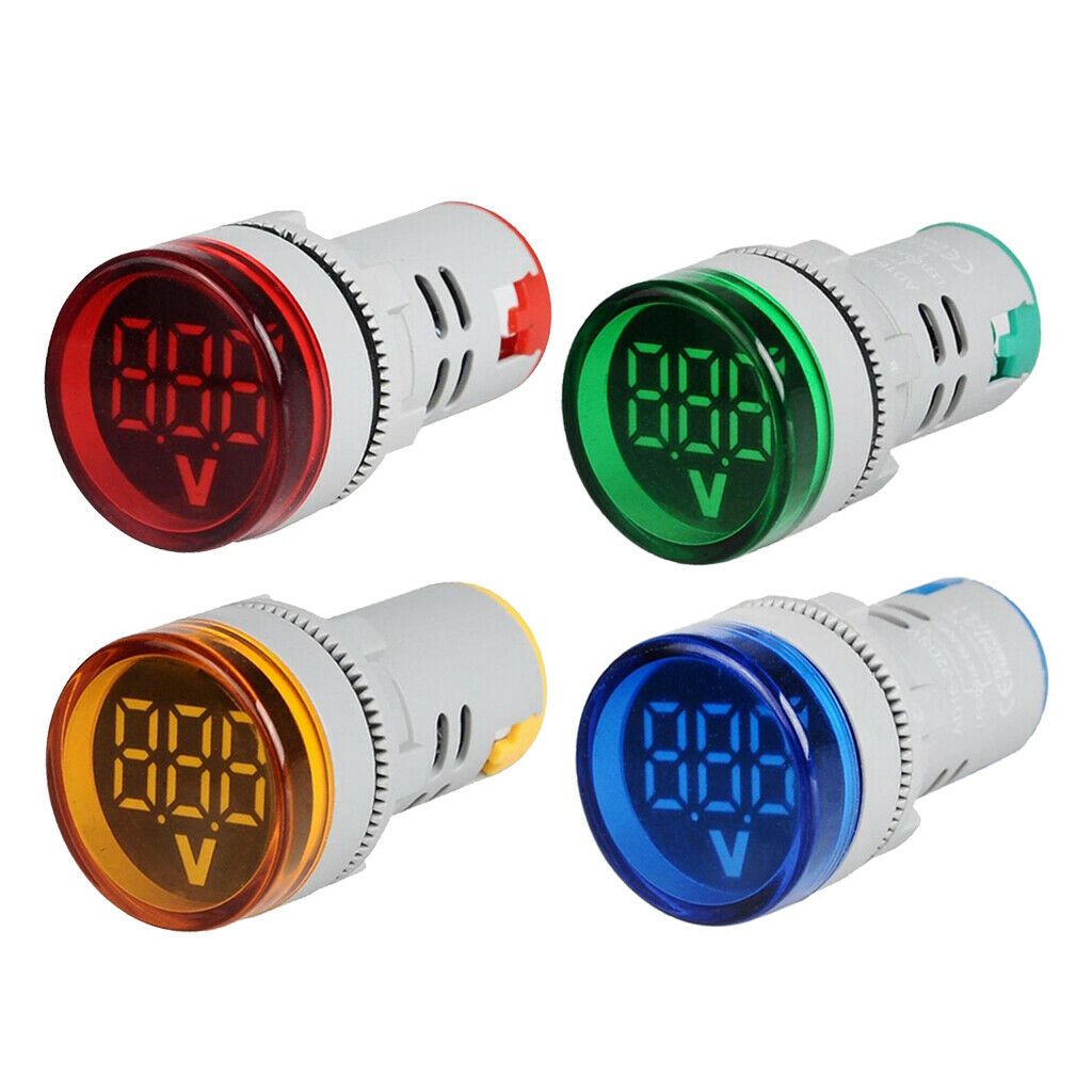Lots 4 DIY Mini Multifunction Digital Voltage Tester Signal Light AC 12-500V