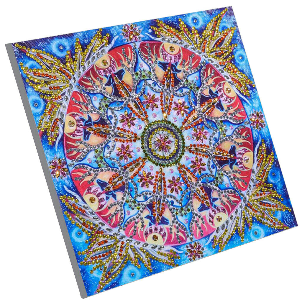 2 Sets Special Shaped Diamond Painting Set Rhinestones Colorful Flower Diy Home