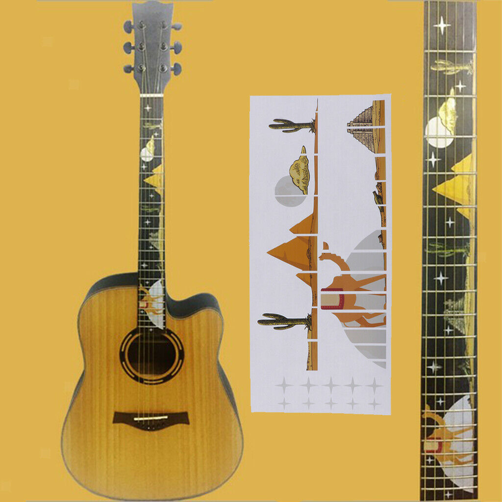 Electric Desert Camel Guitar DIY Fretboard/Fret Inlay Stickers Decoration