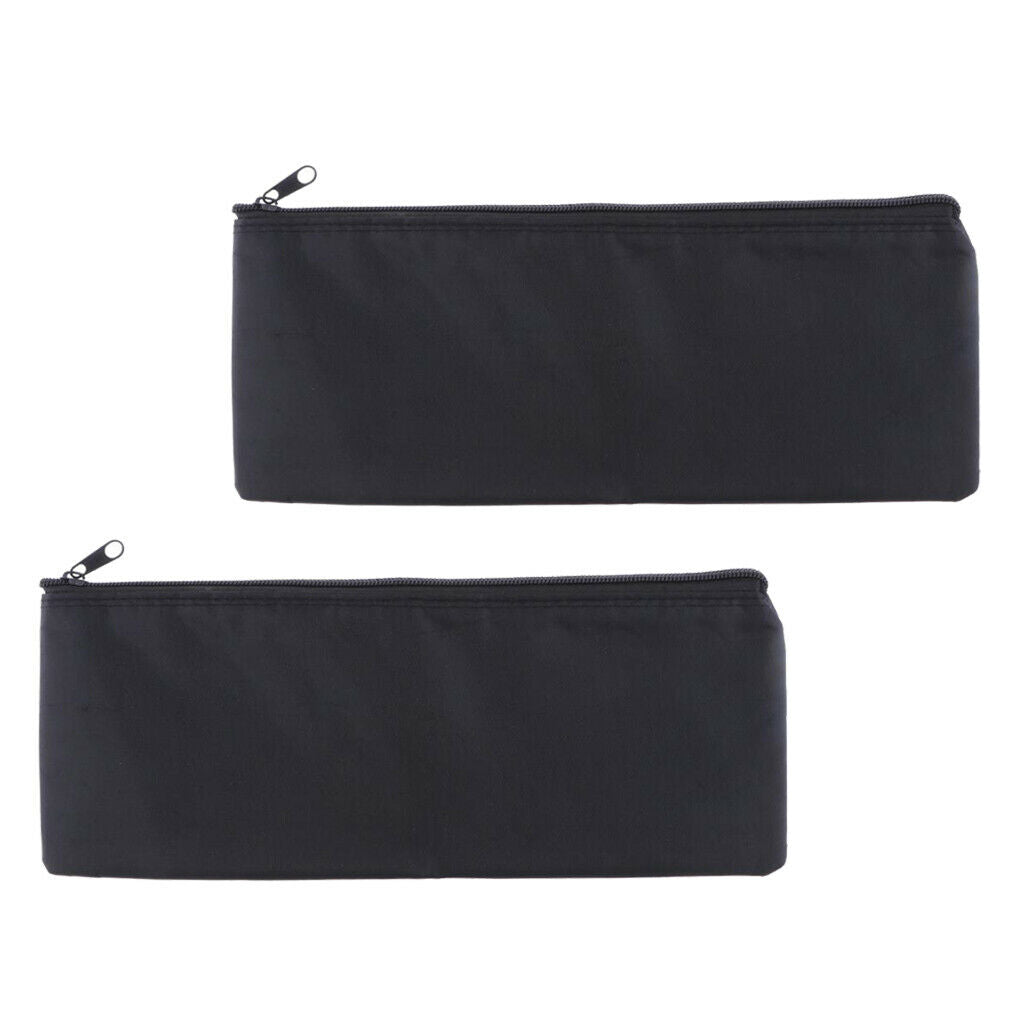 2 Pieces Microphone Protective Zipper Bag Storage Oxford Cloth Stage KTV Bar