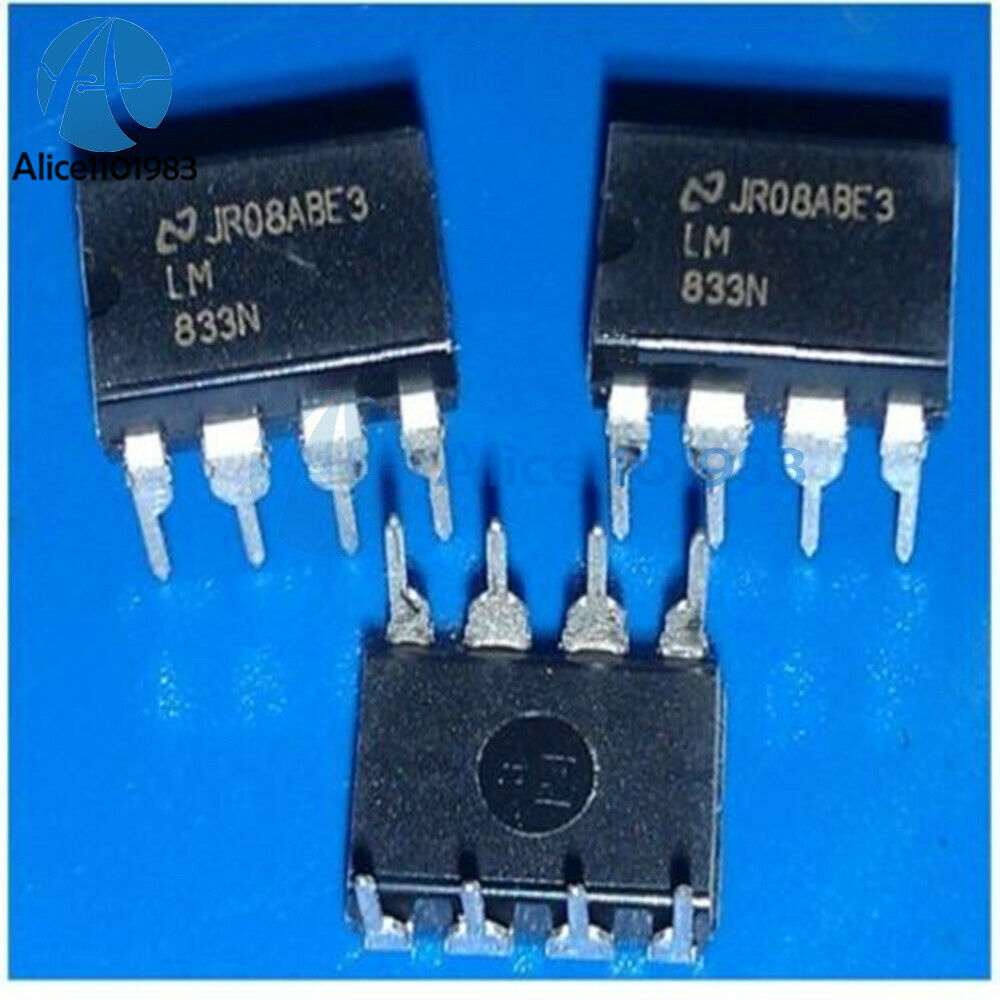 50PCS AUDIO OP AMP IC NSC DIP-8 LM833N LM833N/NOPB