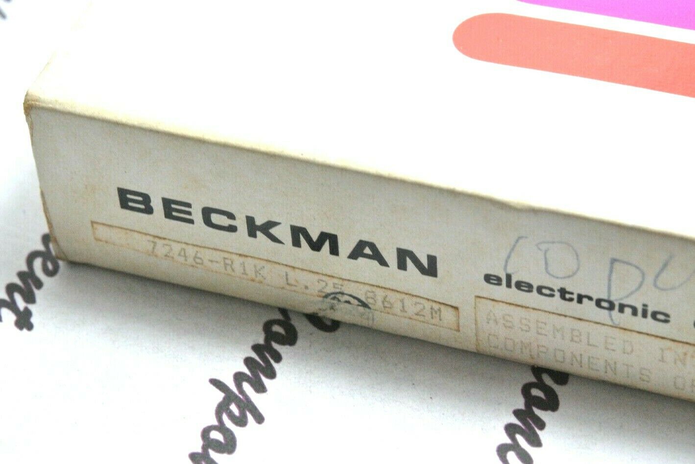 1pcs - BECKMAN 7246-R1K L.25 8612M Wirewound Potentiometer  Multi-Turn