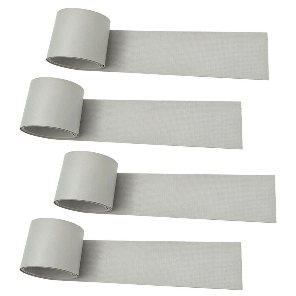 4pcs 51x1000mm Durable Gray Sturdy PVC Patch Strips Kit For Raft Easy Cut