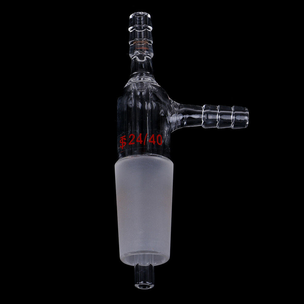 24/40,glass gas inlet adapter with both hose connection,lab glassware TdJ Lt