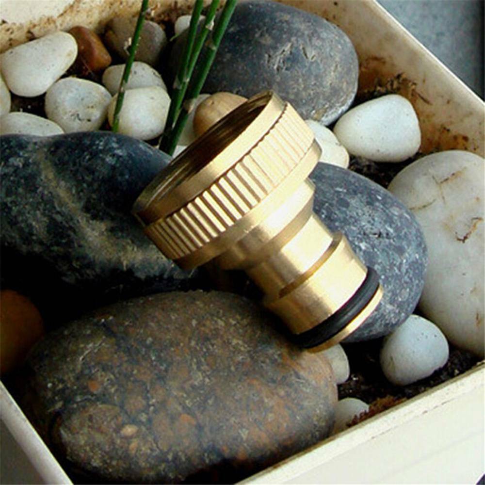 1X Brass Male Quick Connector Adaptor Home Garden Water Hose Pipe Tap Connector