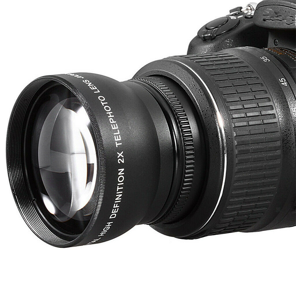52mm 2X Magnification photo  Converter Lens for Digital SLR Camera
