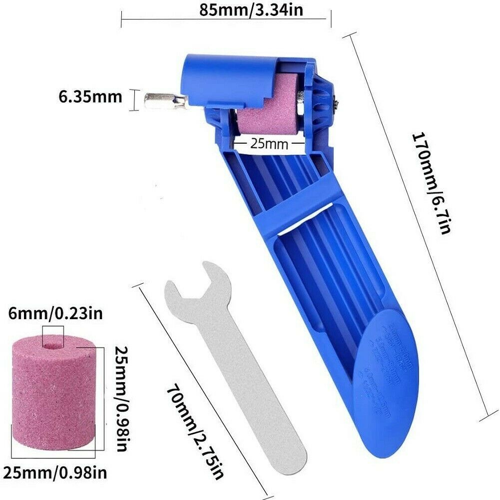 New Portable Drill Sharpener Wrench Drill Bit Grindstone Grinding Equipment