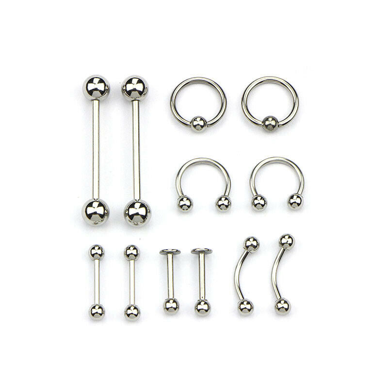 1set 14G 16G Professional Piercing Navel Tool Nipple Belly Tongue Nose Li.l8
