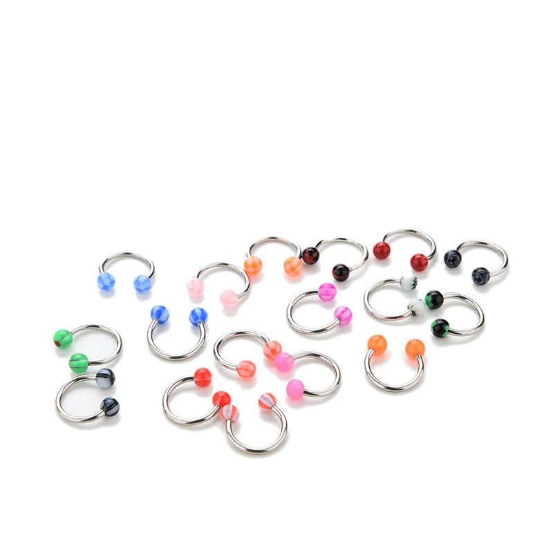 10x Eyebrow Lip Tongue Nose Navel Belly Button Studs Body Piercing lyPGrr.l8