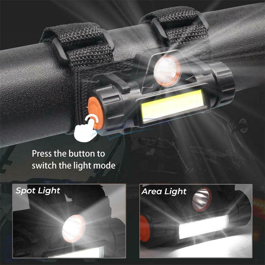 1 Set 1200mAh Plastic Lamp Shell LED Light For UTV ATV Cars With 1.25-2"Roll Bar