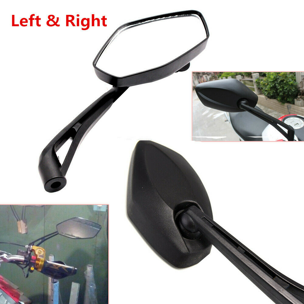 Universal 8mm 10mm Rear View Mirrors Bike Motorcycle Motorbikes Cruiser Chopper