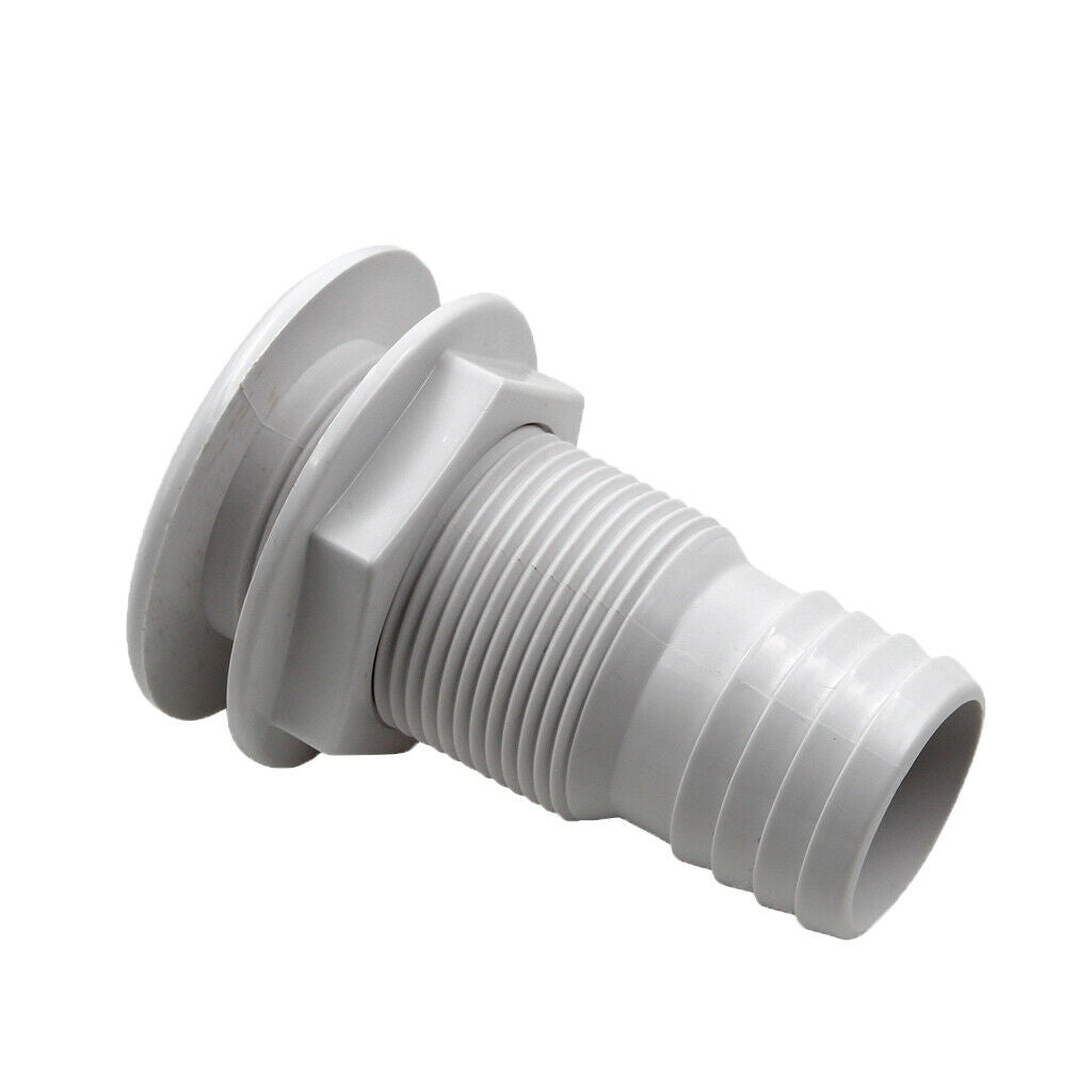 Through Hull Fitting 44mm Hose Barb 1-1/2 inch for Marine Sailing Boats-