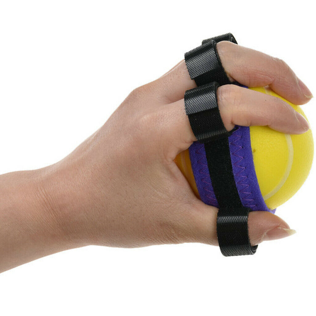 Soft Hand Finger Grip Ball Trainer Exerciser Power Fitness Ball Yellow