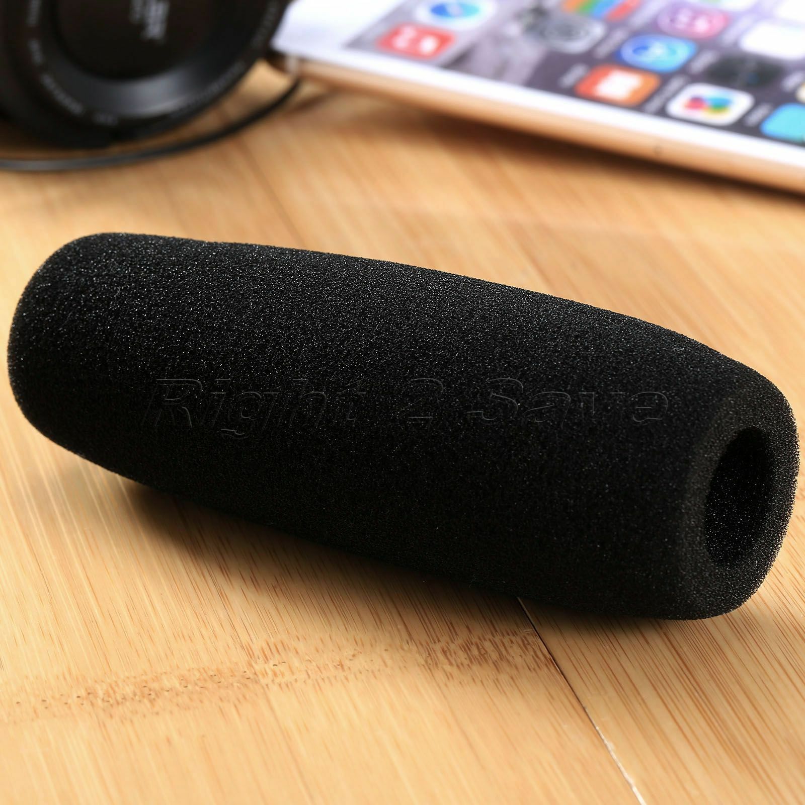 1x 12.5cm 4.92" Mic Microphone Windscreen Windshield Sponge Foam Shotgun Cover