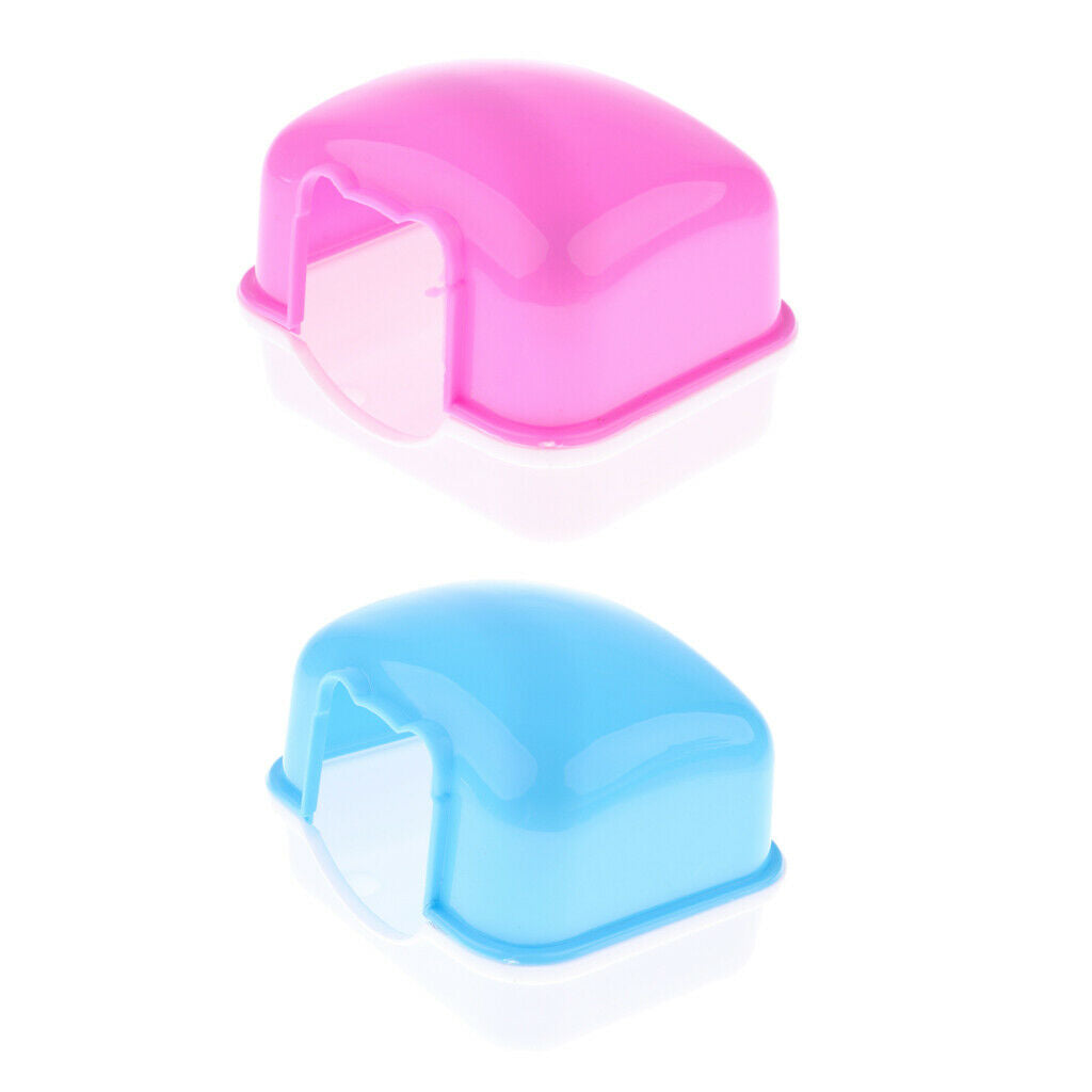 2Pcs Hamster Mini Travel Carrier House Cage for Small Pets Mice Rats Room