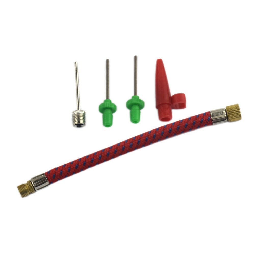 5.1'' Bike Pump Extension Hose for American Valve Sports Inflate Needle Nozzle