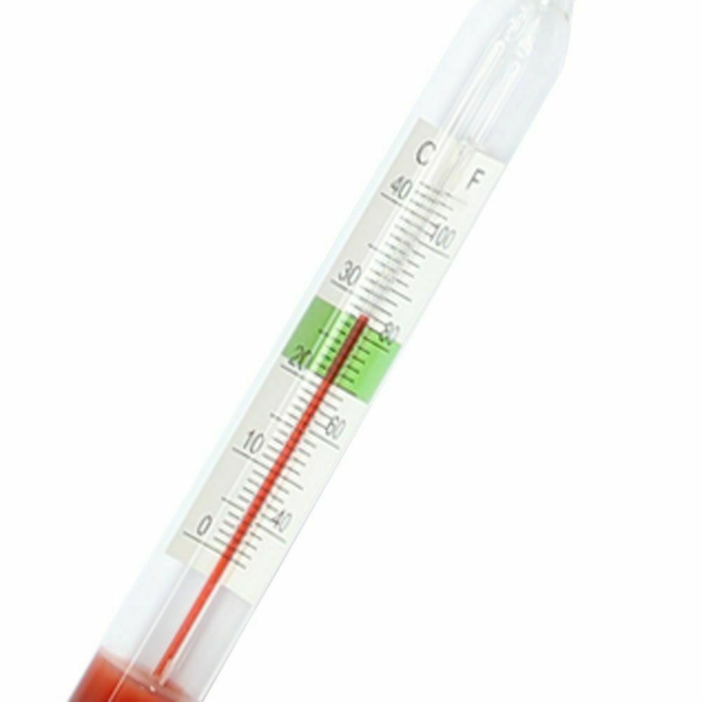 1PC Aquarium Glass Hydrometer with Thermometer Salt Marine Salinity Tester Meter