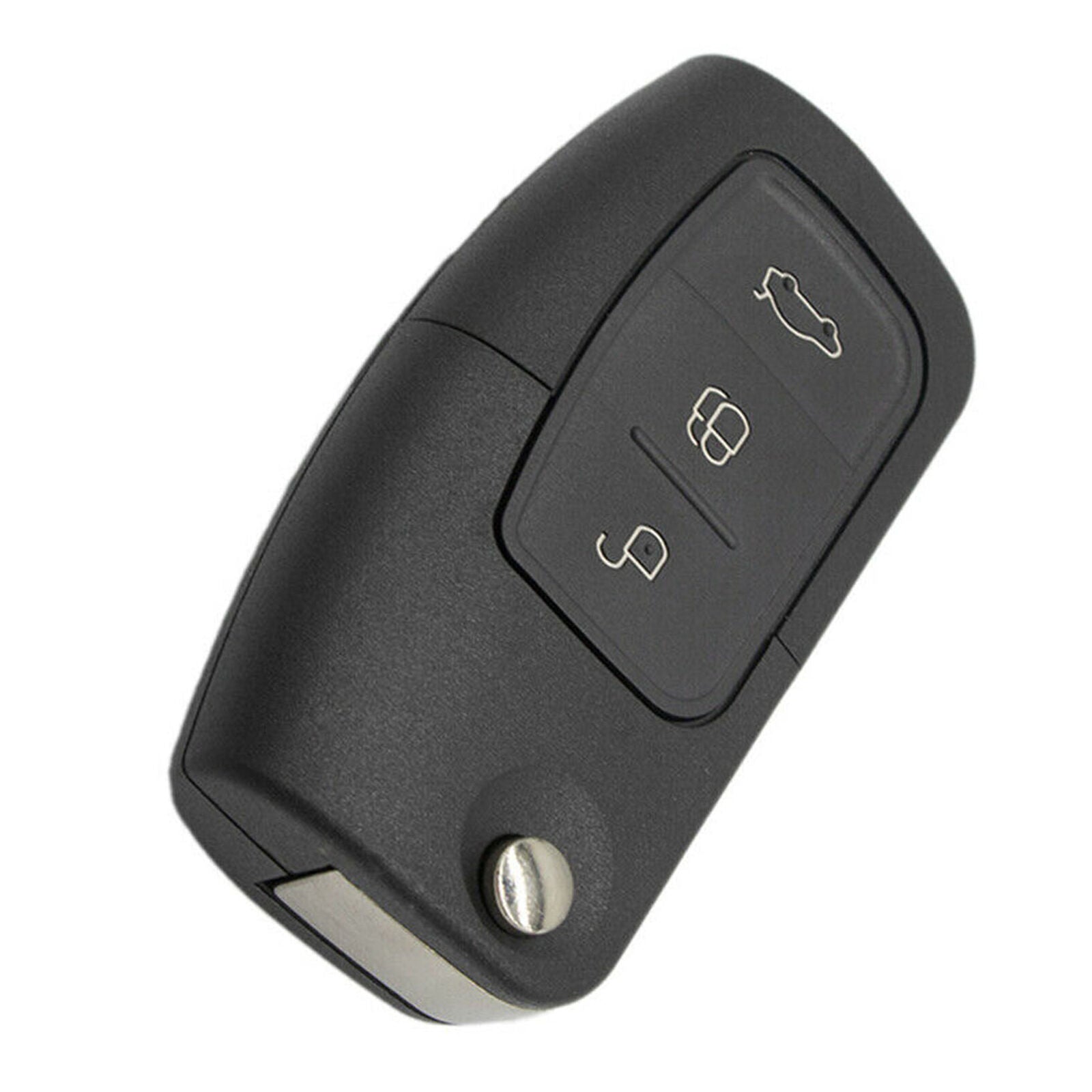 3 Button Flip Remote Key Fob 433MHz Fit for Ford Focus Mondeo Fiesta S Black