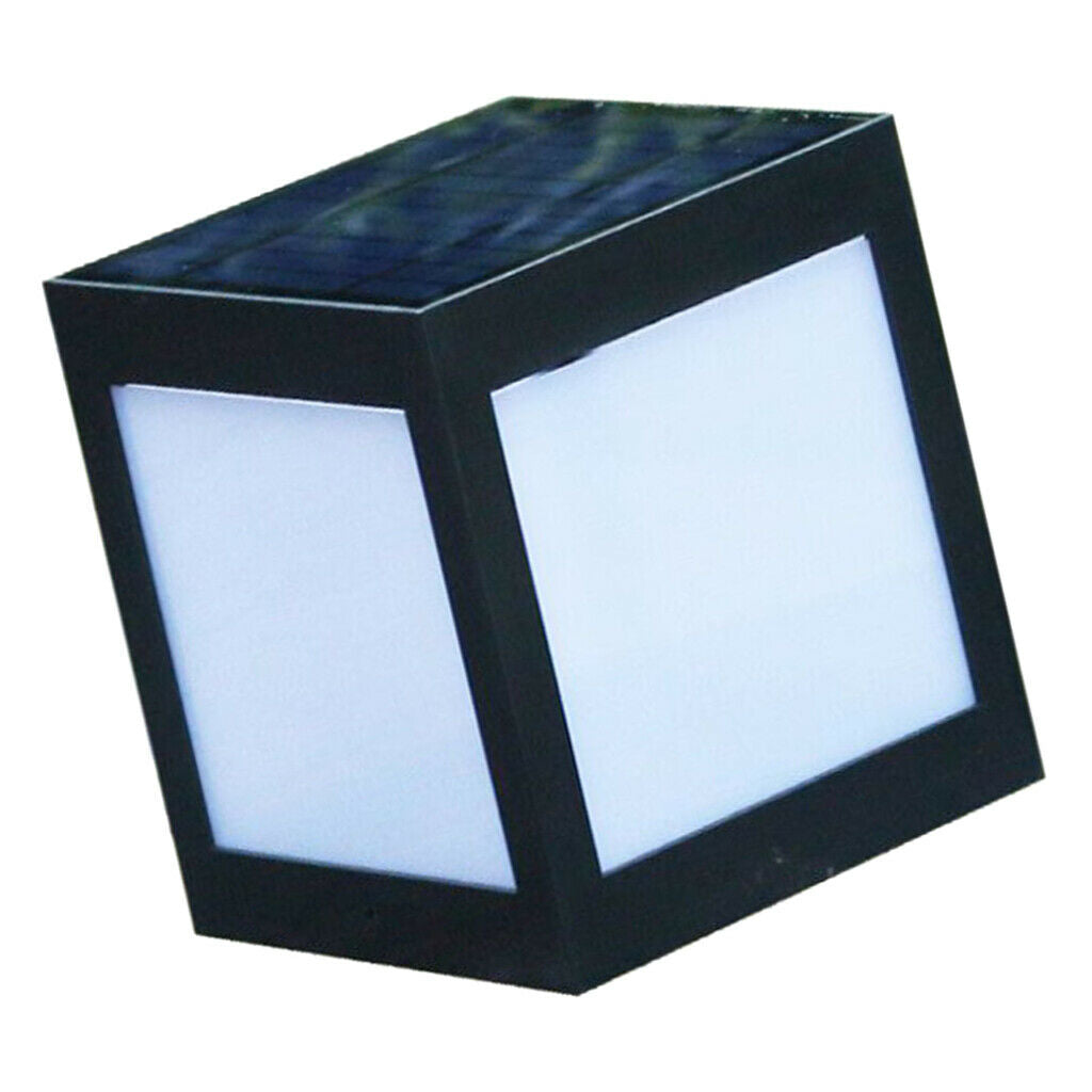 Solar Fence Gate Lamp Post Light 12 LEDs For Garden Pathway Lighting IP65