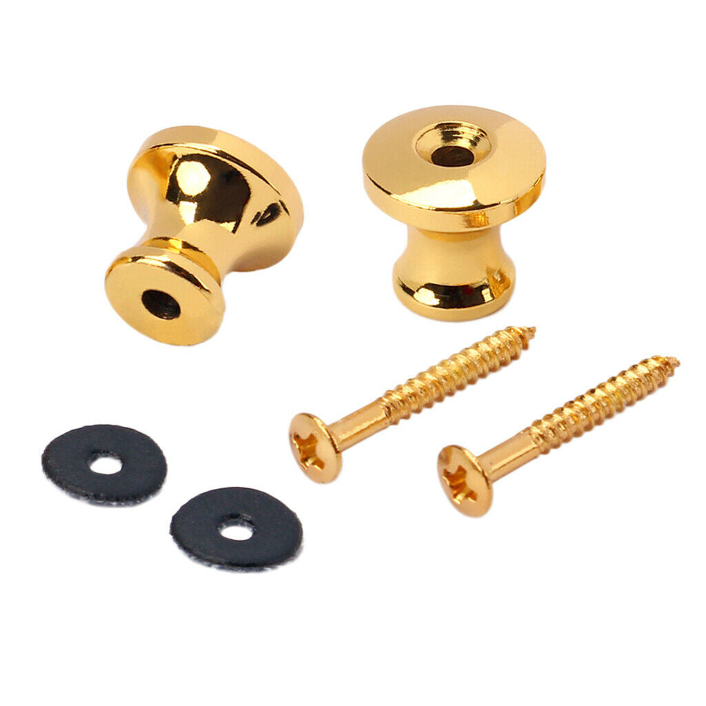 2 pieces guitar strap locking button for electric acoustic guitar bass