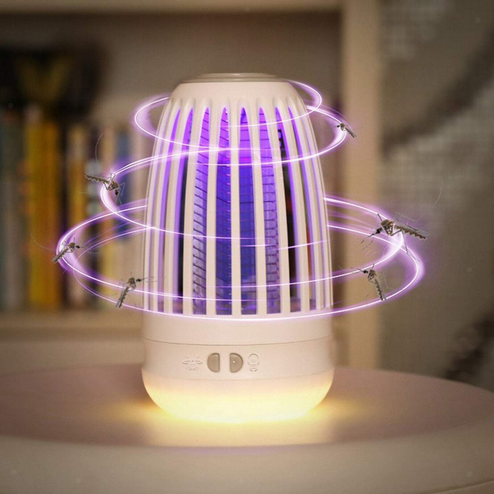 Mosquito Killer Lamp USB Bug Zapper 15x9cm UV LED Patio Traveling Trapper