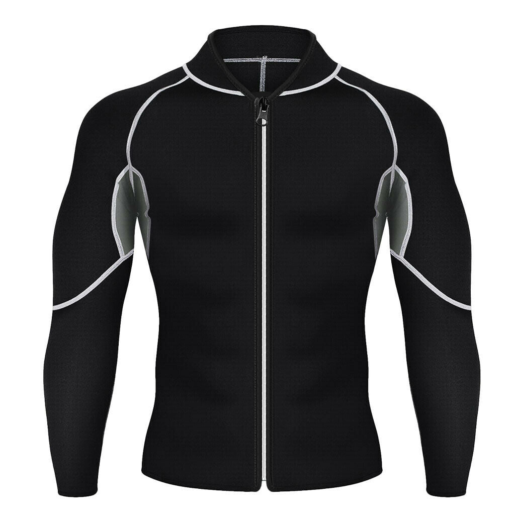 Men Long Sleeve Sporting Coat Compression Tight-fitting Long-sleeved Top XL