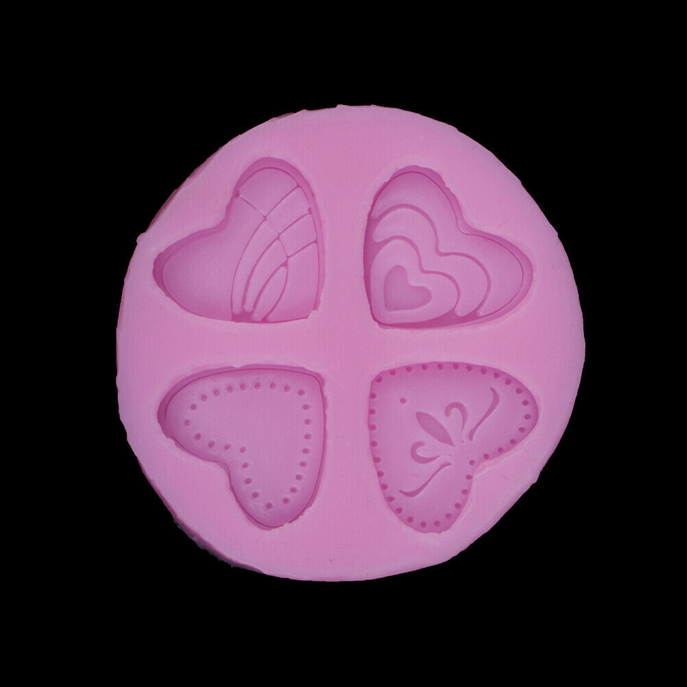 Cake mold love pattern candy silicone chocolate mold handmade soap puddin.l8