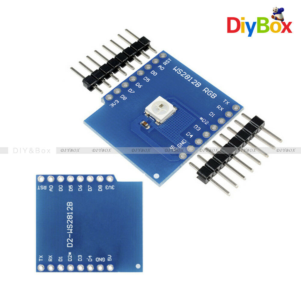 WS2812B RGB WeMos D1 WIFI Dev ESP8266 Development Kit Board NodeMCU for Arduino