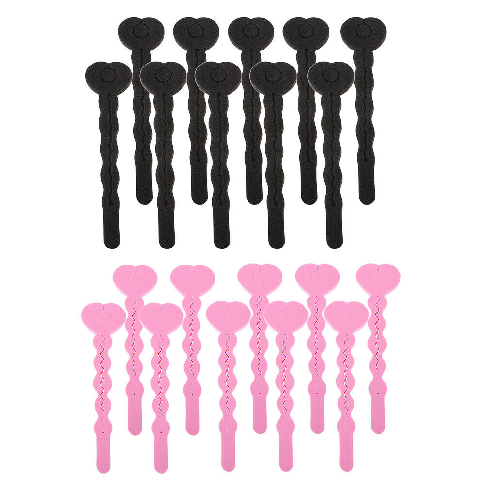 10 Pcs Sponge Foam Rollers Hair Curlers Bouncy Curls Style Tools Hair Design