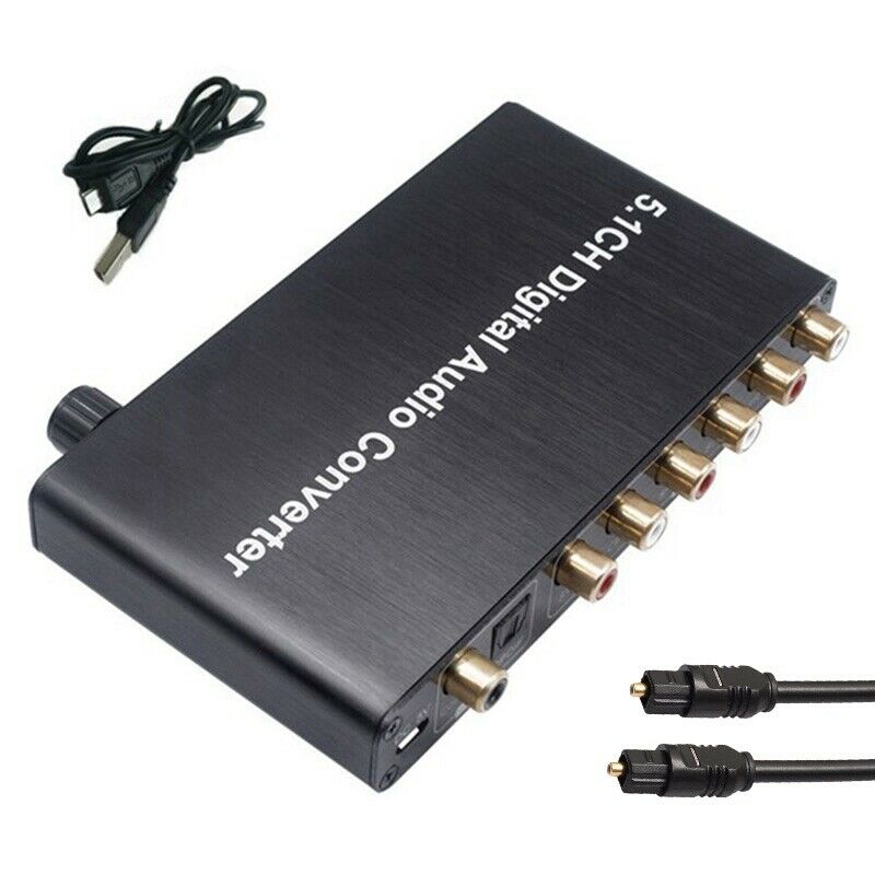 5.1Ch Digital Audio Converter DTS / AC3 for DOLBY Decoding SPDIF Input to 5.1 X2