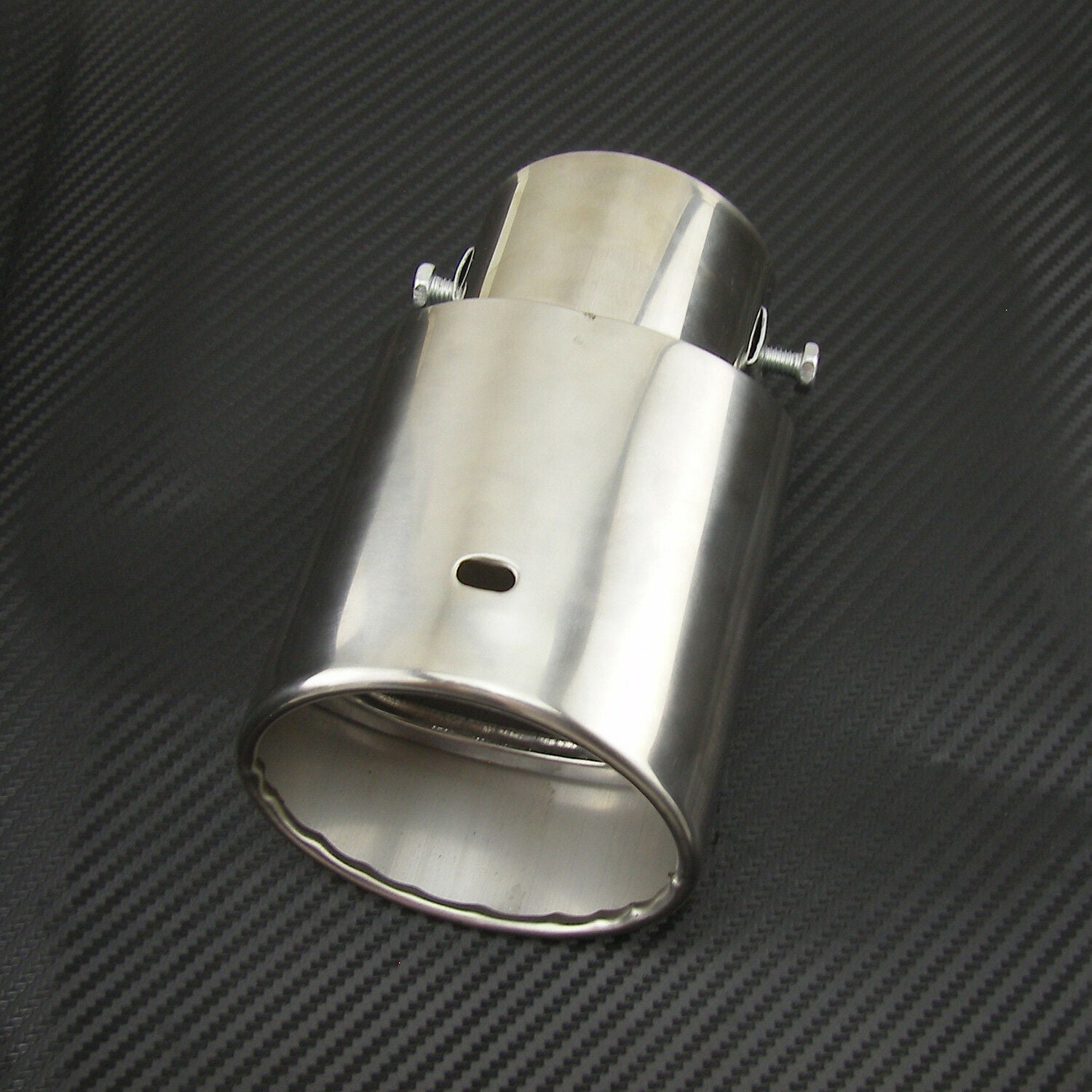 Universal Chrome Stainless Steel Car Rear Round Exhaust Pipe Tail Muffler Tip