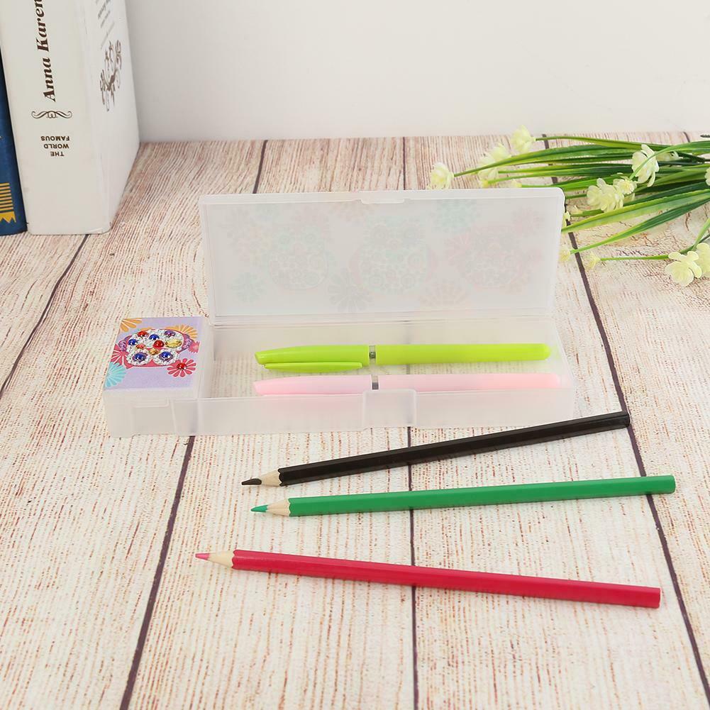 DIY Owl Special Shaped Diamond Painting 2 Grids Pencil Storage Case Gifts @