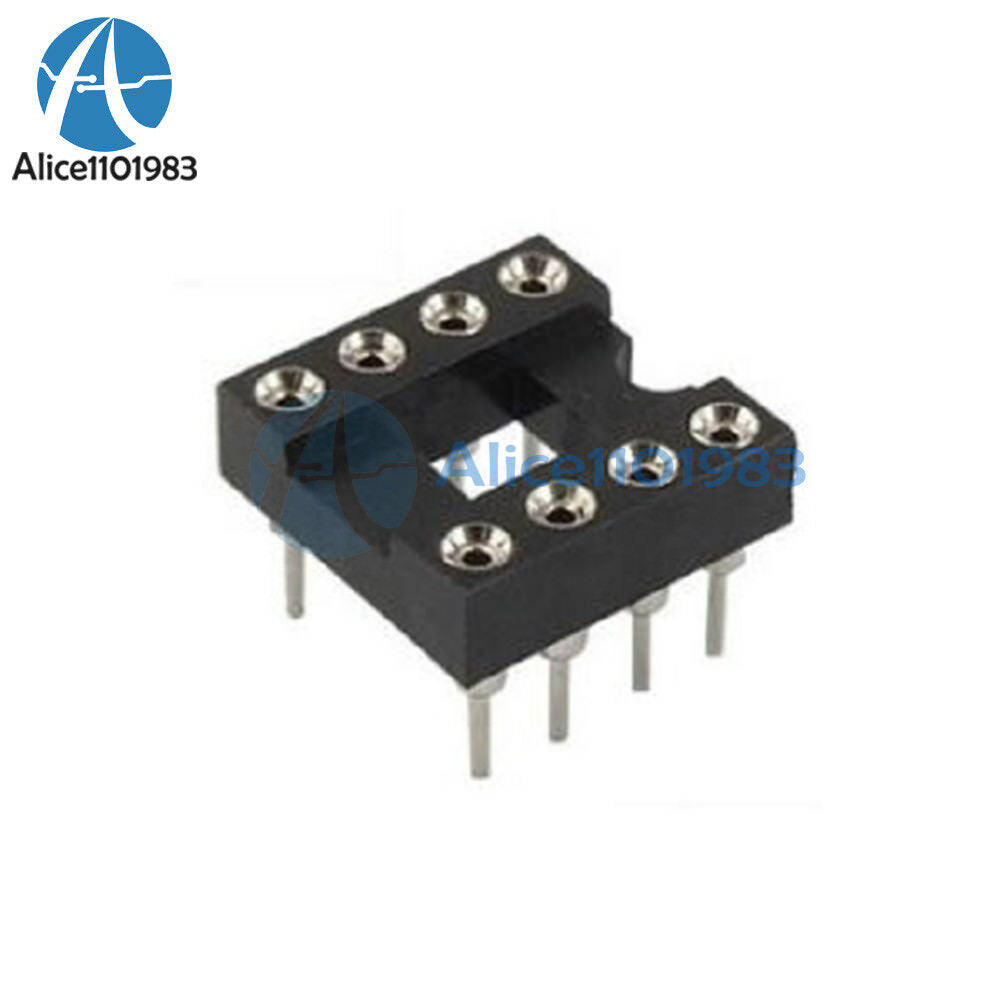 50PCS 8Pin DIP SIP Round IC Sockets Adaptor Solder Type