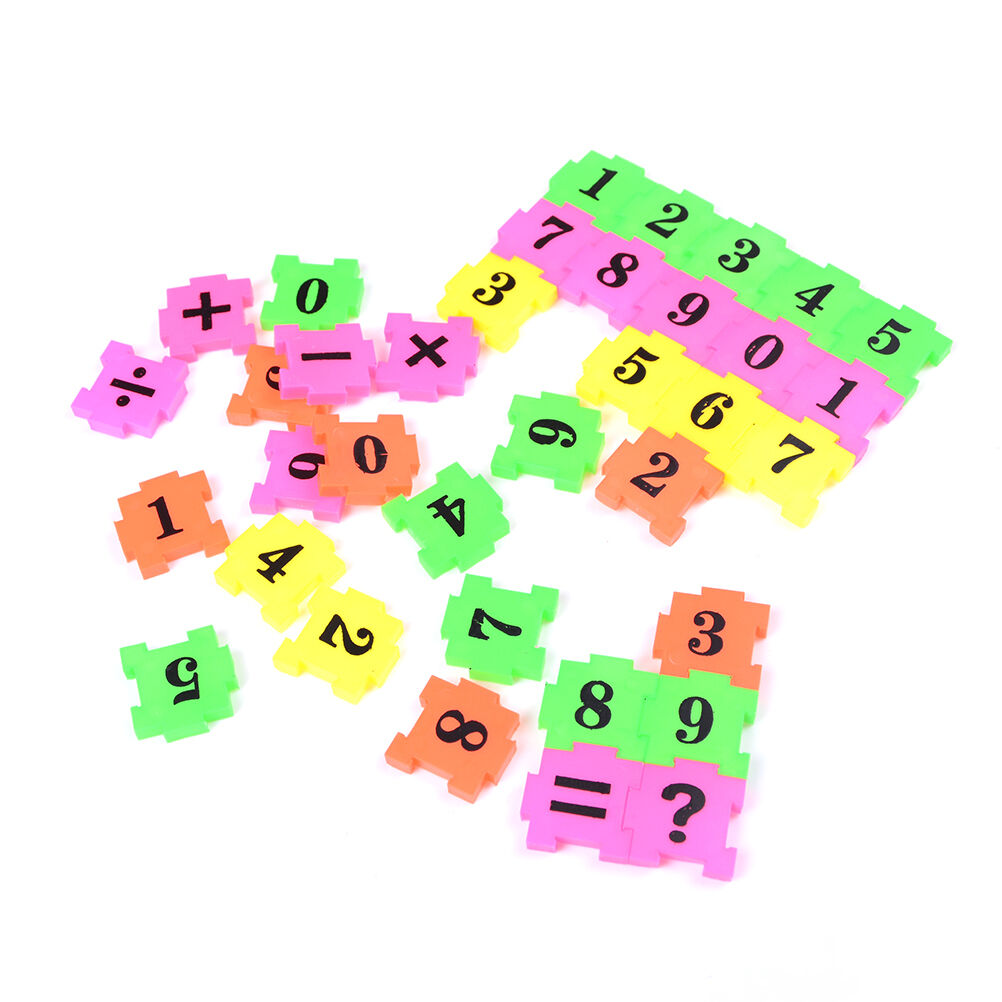 36x Kids Plane Numbers Play Jigsaw Puzzle Early Educational Arithmetic To.l8