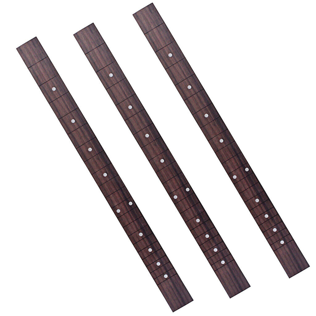 3 Pieces Guitar Fretboard 20'' 21 Frets Fingerboard Replacement Access