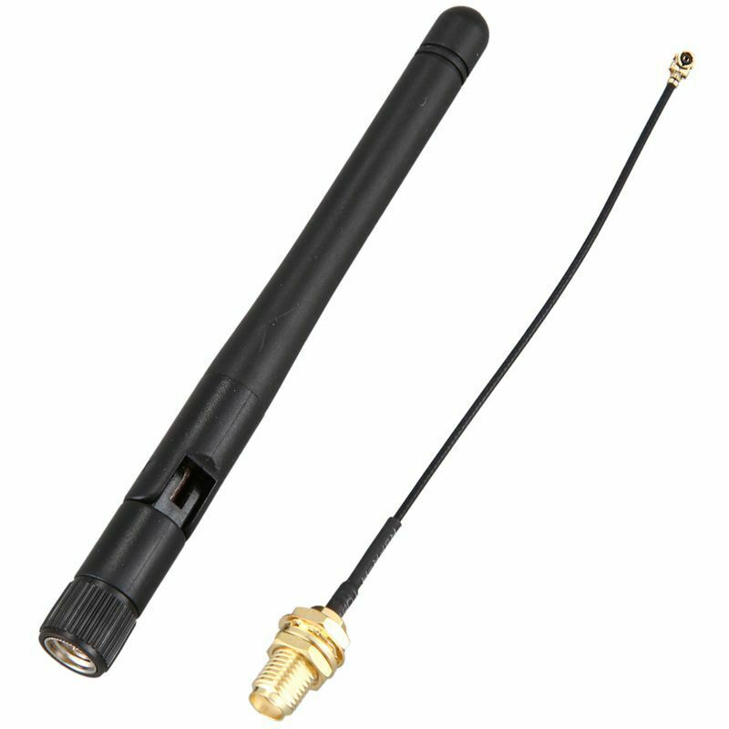 433Mhz Antenna 5Dbi GSM RP-SMA Plug Rubber Waterproof Loan Antenna + IPX to SMO5